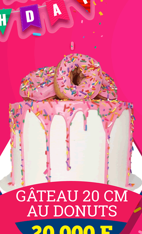 Gâteau Donut Café 20CM Donuts Café Lomé