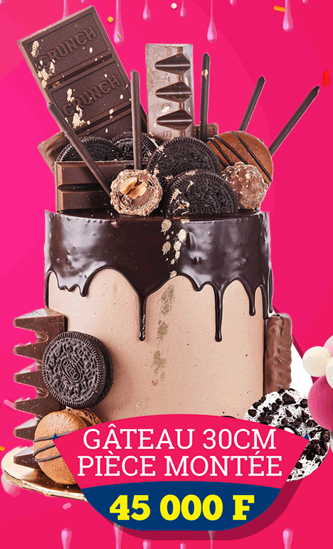 Gâteau Pièce Montée 30CM Donuts Café Lomé